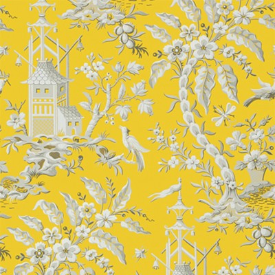 Фото Обои с рисунком - Крупный декор - стиль Американский - Желтые - Купить в Интернет-магазине