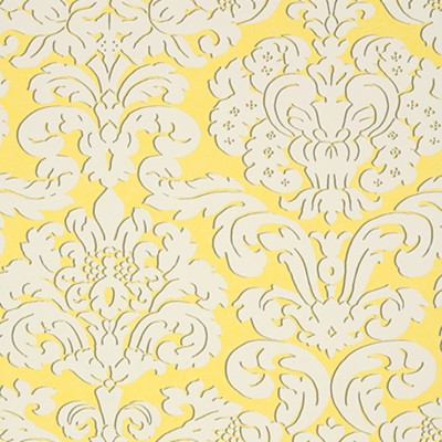 Фото Обои с рисунком - Дамаск - стиль Американский - Желтые - Купить в Интернет-магазине