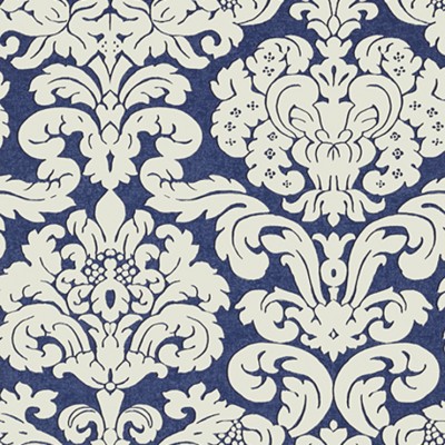 Фото Обои с рисунком - Дамаск - стиль Американский - Синие - Купить в Интернет-магазине