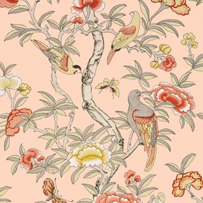 Фото Обои с рисунком - Крупный декор - стиль Американский - Розовые - Купить в Интернет-магазине