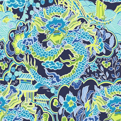 Фото Обои с рисунком - Крупный декор - стиль Американский - Синие - Купить в Интернет-магазине