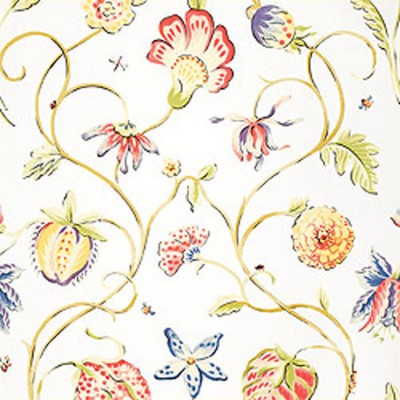 Фото Обои с рисунком - Орнамент - стиль Американский - Белые - Купить в Интернет-магазине