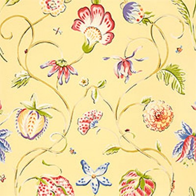 Фото Обои с рисунком - Орнамент - стиль Американский - Желтые - Купить в Интернет-магазине