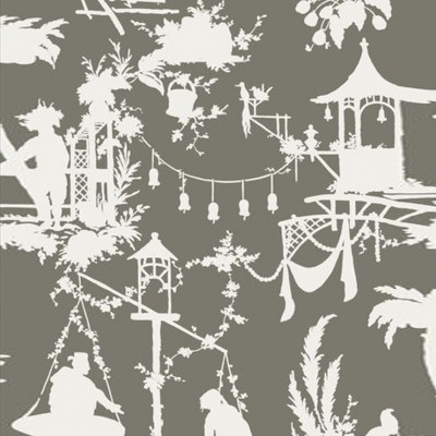 Фото Обои с рисунком - Туаль - стиль Американский - Серые - Купить в Интернет-магазине