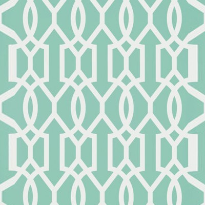 Фото Обои с рисунком - Орнамент - стиль Американский - Бирюзовые - Купить в Интернет-магазине