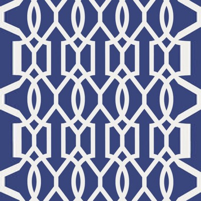 Фото Обои с рисунком - Орнамент - стиль Американский - Синие - Купить в Интернет-магазине