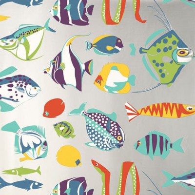 Фото Обои с рисунком - Крупный декор - стиль Американский - Серебристые - Купить в Интернет-магазине