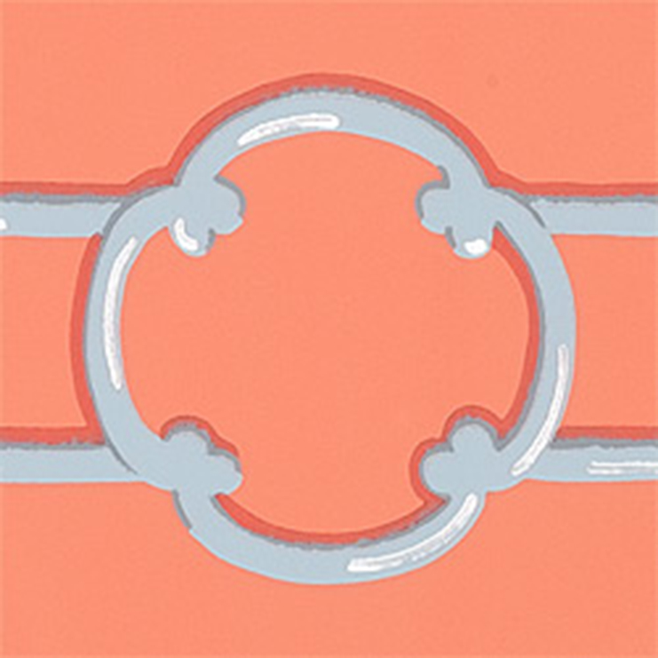 Фото Обои с рисунком - Орнамент - стиль Американский - Белые - Купить в Интернет-магазине