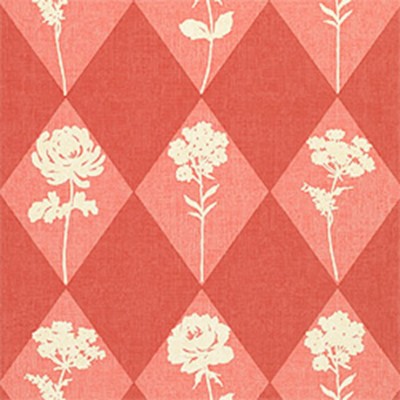 Фото Обои с рисунком - Орнамент - стиль Американский - Красные - Купить в Интернет-магазине