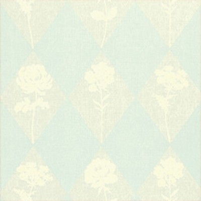 Фото Обои с рисунком - Орнамент - стиль Американский - Бирюзовые - Купить в Интернет-магазине