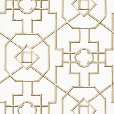 Фото Обои с рисунком - Орнамент - стиль Американский - Белые - Купить в Интернет-магазине