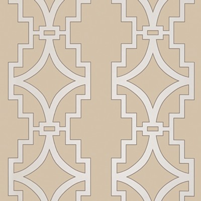 Фото Обои с рисунком - Орнамент - стиль Американский - Светло-коричневые - Купить в Интернет-магазине