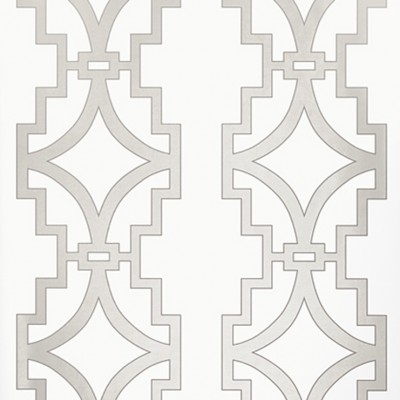 Фото Обои с рисунком - Орнамент - стиль Американский - Белые - Купить в Интернет-магазине