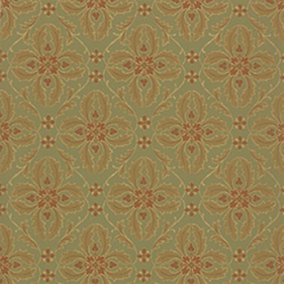 Фото Обои с рисунком - Орнамент - стиль Американский - Зеленые - Купить в Интернет-магазине