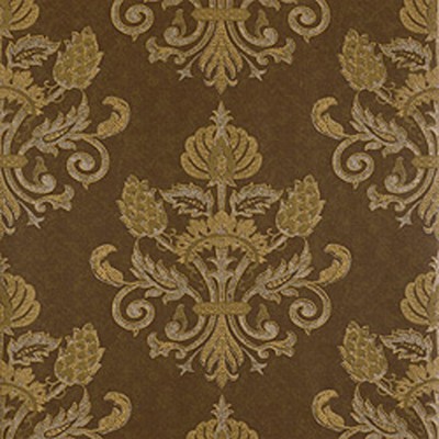 Фото Обои с рисунком - Дамаск - стиль Американский - Коричневые - Купить в Интернет-магазине