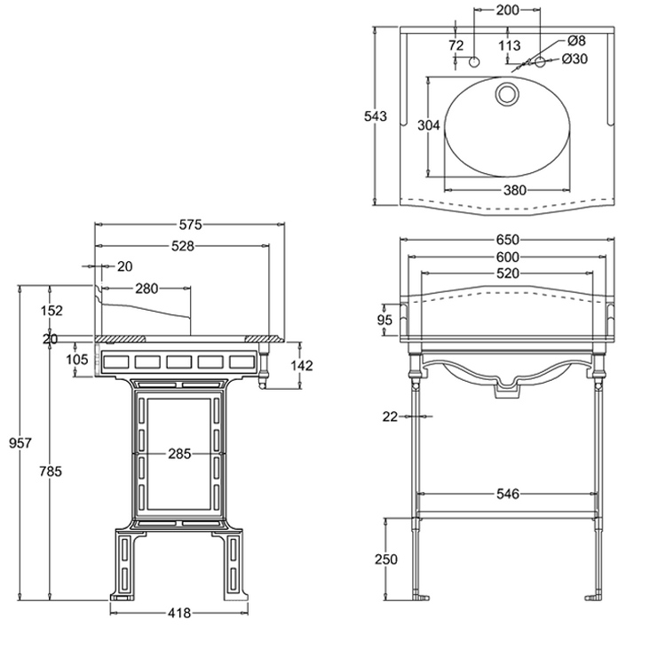 Фото Раковина - стиль Английский - Купить в Интернет-магазине
