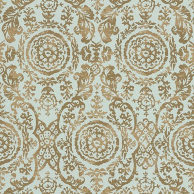 Фото Обои с рисунком - Орнамент - стиль Американский - Бирюзовые - Купить в Интернет-магазине