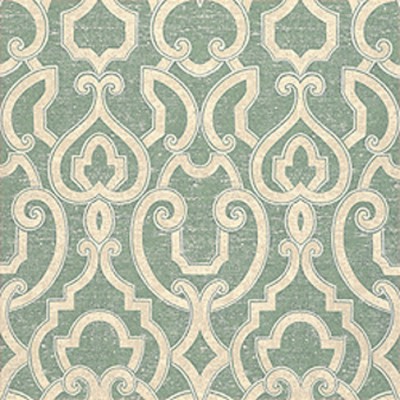 Фото Обои с рисунком - Орнамент - стиль Американский - Бирюзовые - Купить в Интернет-магазине