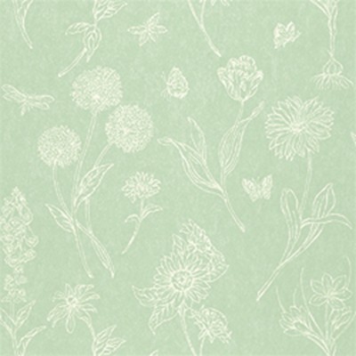 Фото Обои с рисунком - Цветы - стиль Американский - Зеленые - Купить в Интернет-магазине