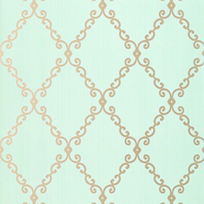 Фото Обои с рисунком - Орнамент - стиль Американский - Бирюзовые - Купить в Интернет-магазине