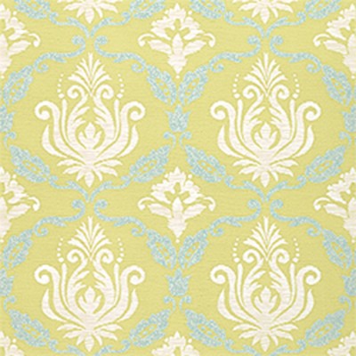 Фото Обои с рисунком - Дамаск - стиль Американский - Зеленые - Купить в Интернет-магазине