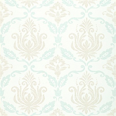 Фото Обои с рисунком - Дамаск - стиль Американский - Бирюзовые - Купить в Интернет-магазине