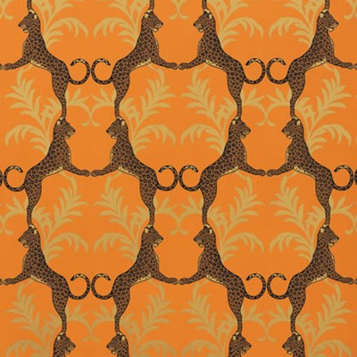 Фото Обои с рисунком - Крупный декор - стиль Американский - Оранжевые - Купить в Интернет-магазине