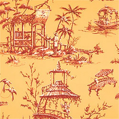 Фото Обои с рисунком - Туаль - стиль Американский - Желтые - Купить в Интернет-магазине