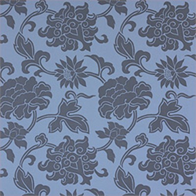Фото Обои с рисунком - Дамаск - стиль Американский - Синие - Купить в Интернет-магазине