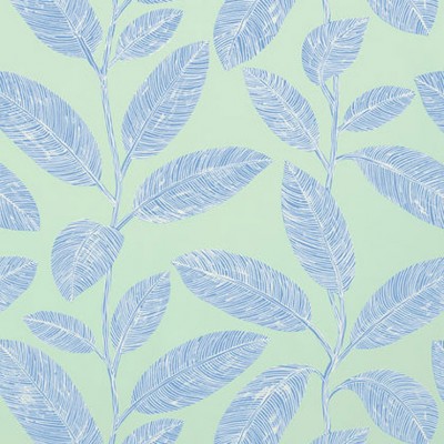 Фото Обои с рисунком - Растение - стиль Американский - Бирюзовые - Купить в Интернет-магазине