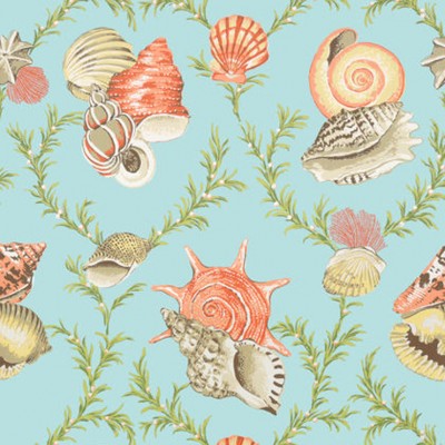 Фото Обои с рисунком - Крупный декор - стиль Американский - Бирюзовые - Купить в Интернет-магазине