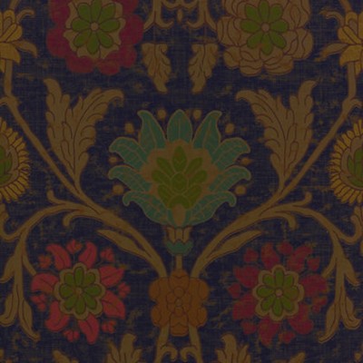 Фото Обои с рисунком - Дамаск - стиль Американский - Синие - Купить в Интернет-магазине