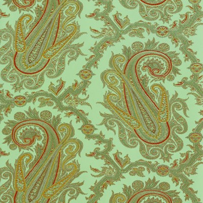Фото Обои с рисунком - Пейсли - стиль Американский - Бирюзовые - Купить в Интернет-магазине