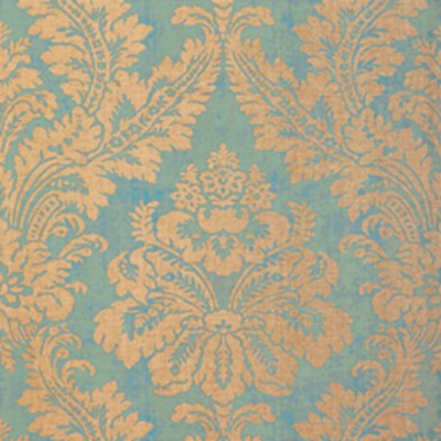 Фото Обои с рисунком - Дамаск - стиль Американский - Бирюзовые - Купить в Интернет-магазине