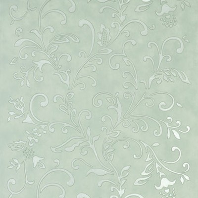 Фото Обои с рисунком - Орнамент - стиль Американский - Бирюзовые - Купить в Интернет-магазине