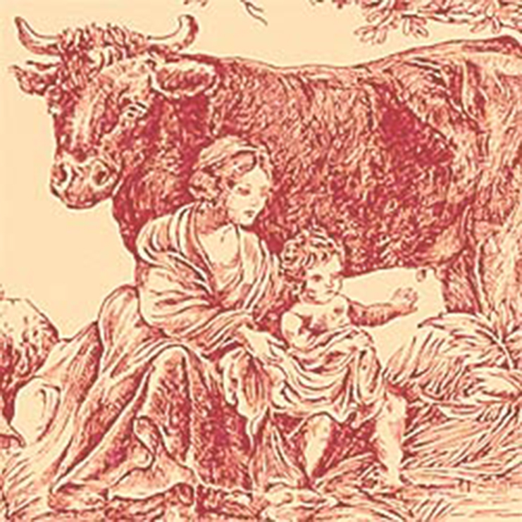 Фото Обои с рисунком - Туаль - стиль Американский - Кремовые - Купить в Интернет-магазине