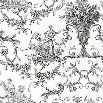 Фото Обои с рисунком - Туаль - стиль Американский - Белые - Купить в Интернет-магазине