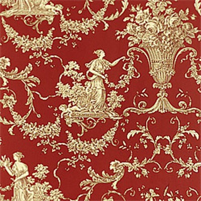 Фото Обои с рисунком - Туаль - стиль Американский - Красные - Купить в Интернет-магазине