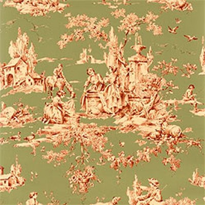 Фото Обои с рисунком - Туаль - стиль Американский - Зеленые - Купить в Интернет-магазине