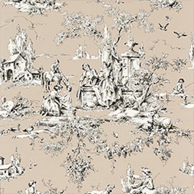 Фото Обои с рисунком - Туаль - стиль Американский - Светло-коричневые - Купить в Интернет-магазине