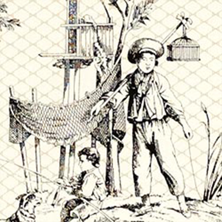 Фото Обои с рисунком - Туаль - стиль Американский - Желтые - Купить в Интернет-магазине