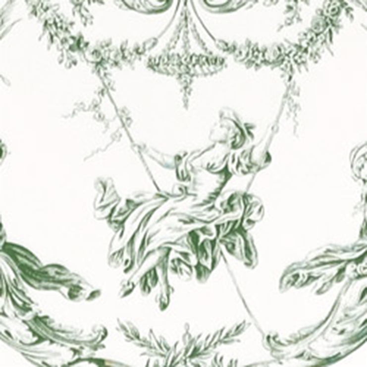 Фото Обои с рисунком - Туаль - стиль Американский - Белые - Купить в Интернет-магазине