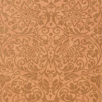Фото Обои с рисунком - Дамаск - стиль Американский - Оранжевые - Купить в Интернет-магазине