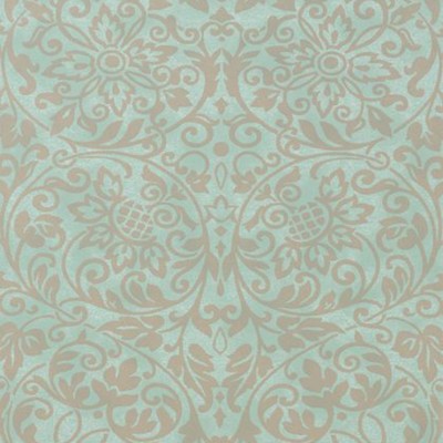 Фото Обои с рисунком - Дамаск - стиль Американский - Бирюзовые - Купить в Интернет-магазине