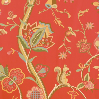 Фото Обои с рисунком - Крупный декор - стиль Американский - Красные - Купить в Интернет-магазине