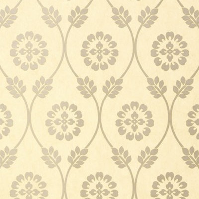 Фото Обои с рисунком - Орнамент - стиль Американский - Желтые - Купить в Интернет-магазине