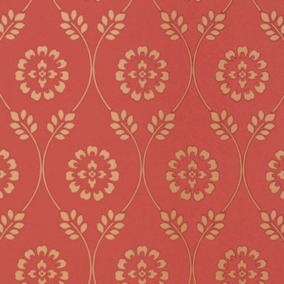 Фото Обои с рисунком - Орнамент - стиль Американский - Красные - Купить в Интернет-магазине