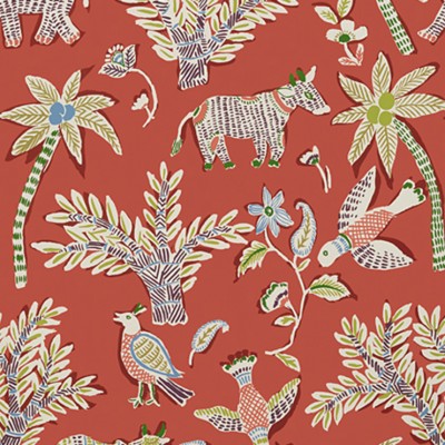 Фото Обои с рисунком - Крупный декор - стиль Американский - Красные - Купить в Интернет-магазине