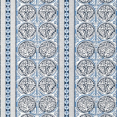 Фото Обои с рисунком - Полоски - стиль Американский - Синие - Купить в Интернет-магазине