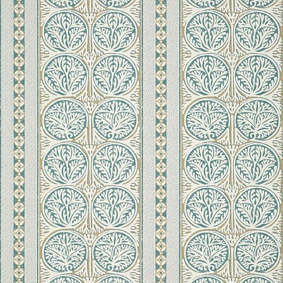 Фото Обои с рисунком - Полоски - стиль Американский - Бирюзовые - Купить в Интернет-магазине